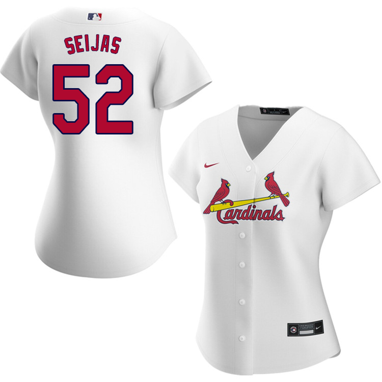 Nike Women #52 Alvaro Seijas St.Louis Cardinals Baseball Jerseys Sale-White - Click Image to Close